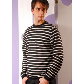 Light Ribbed Sweater.
