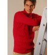 Ribbed Sweater with a Turtle Neck