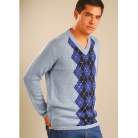 Scottish Sweater with a V Neck